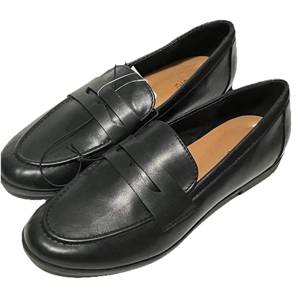 Kensie Penny Loafer Black Women Slip-On Shoes Padded Footbed  Size 9 NWOB